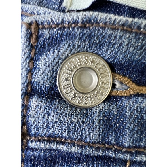 Levi's 515 Bootcut Jeans Women's 8 Short 30x30 Blue Denim  Flaured Casual Y2K - Picture 8 of 16